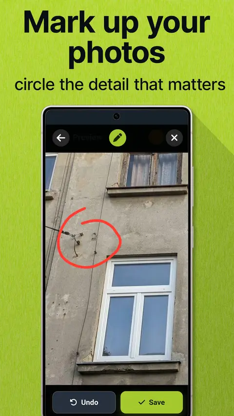 Mark up your photos: circle the detail that matters